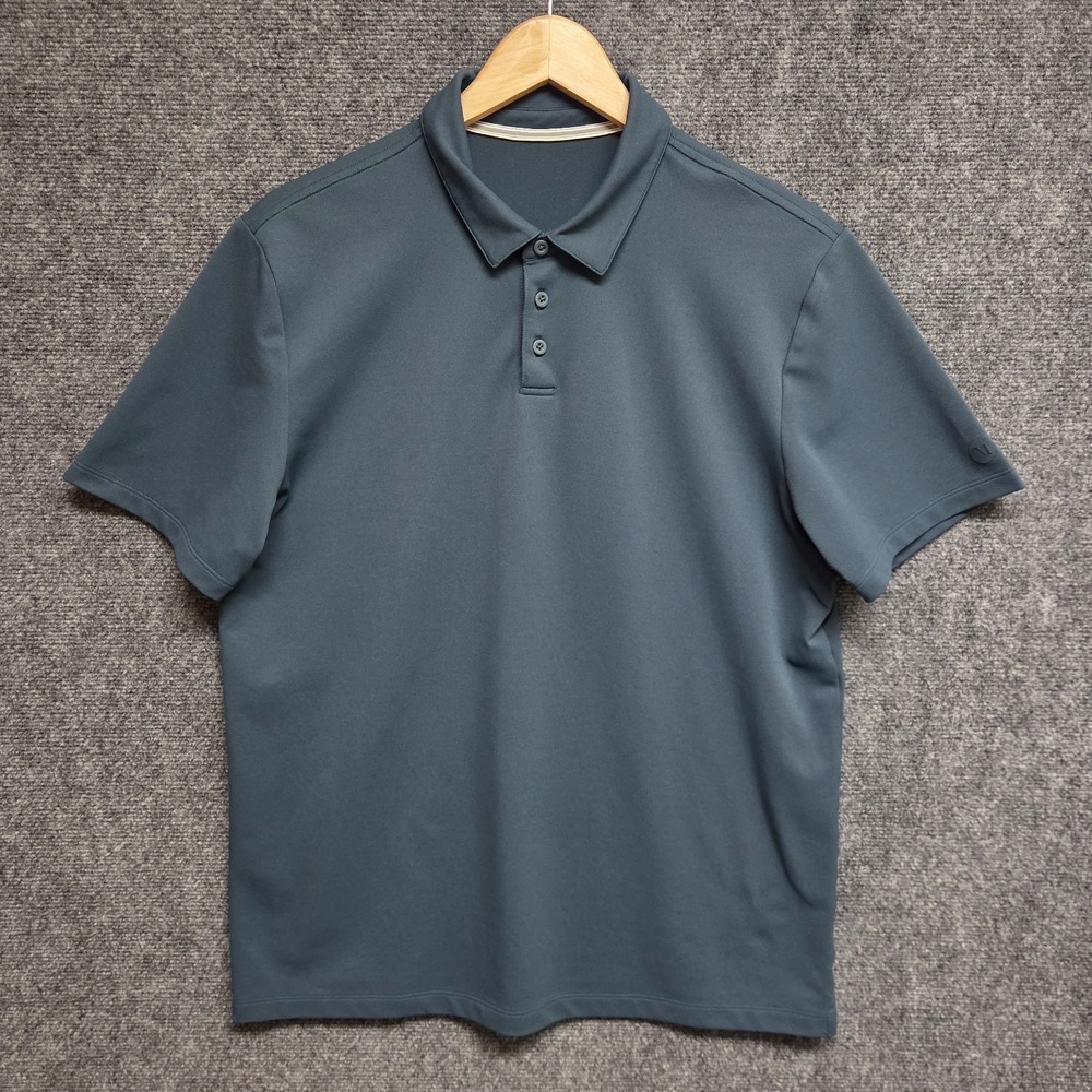 Vuori Gamepoint Polo Mens Large Forest Green Performance Golf Shirt V1028